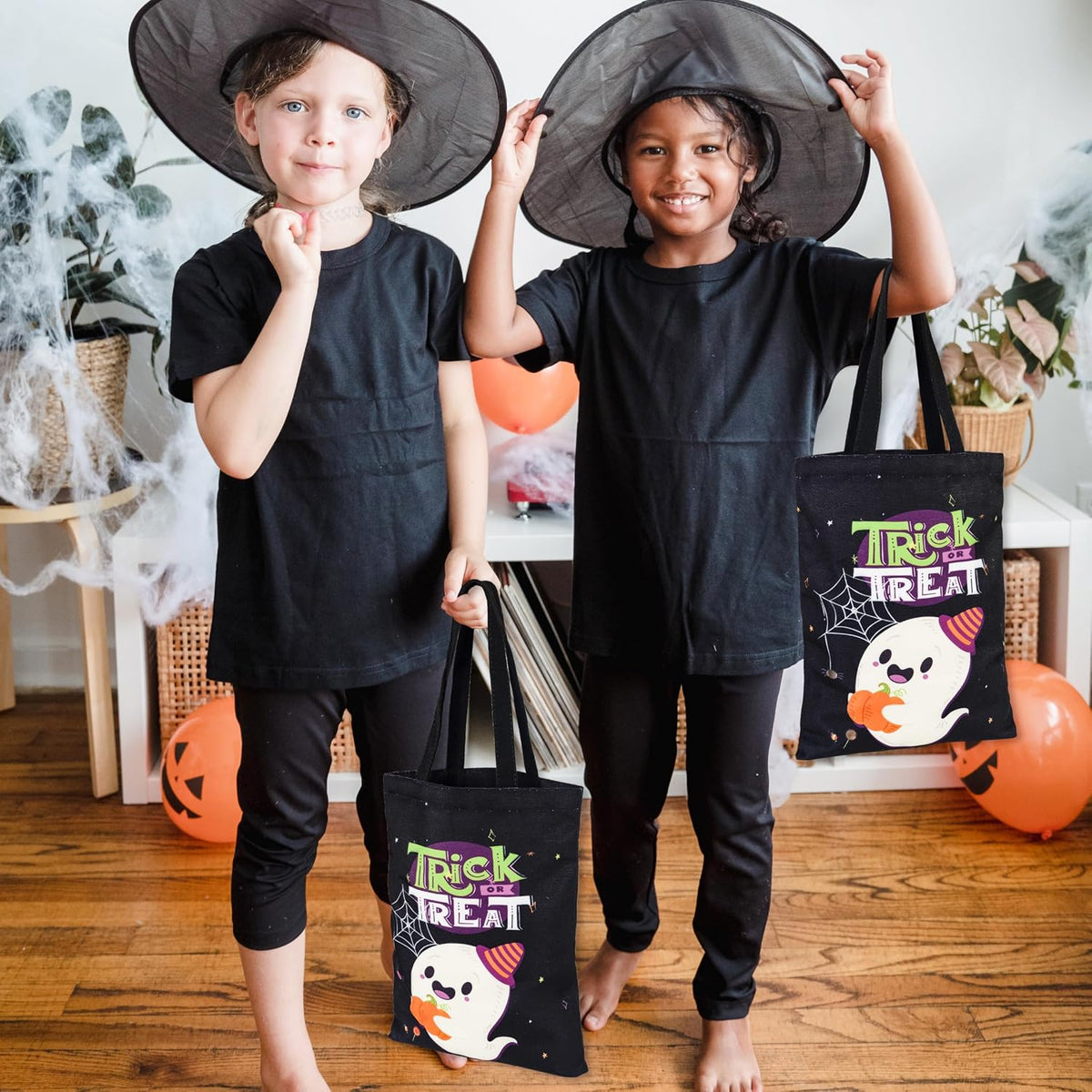 Halloween Trick or Treat Tote Bag 15.7"