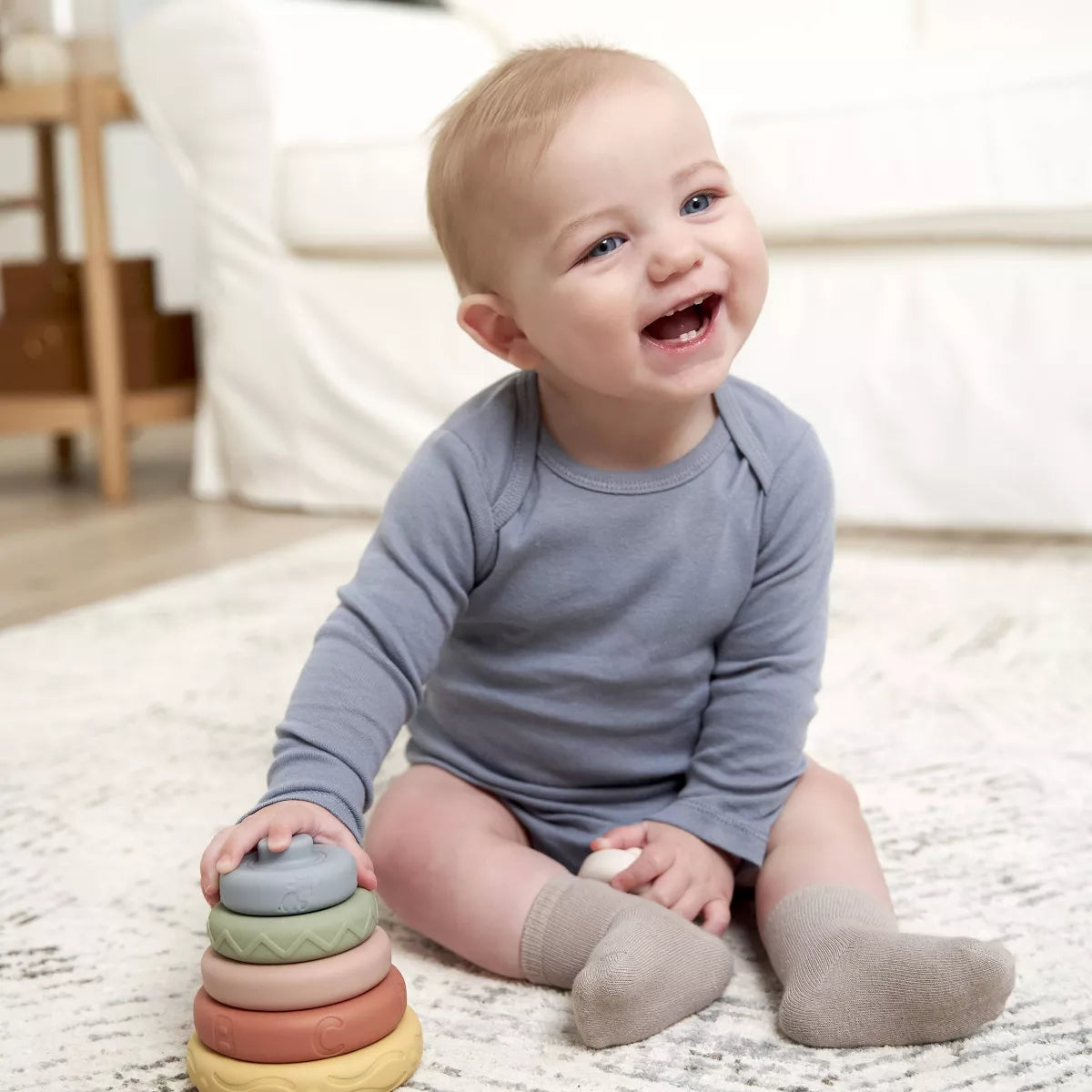 Gerber Baby 4Pk Long Sleeve Onesies
