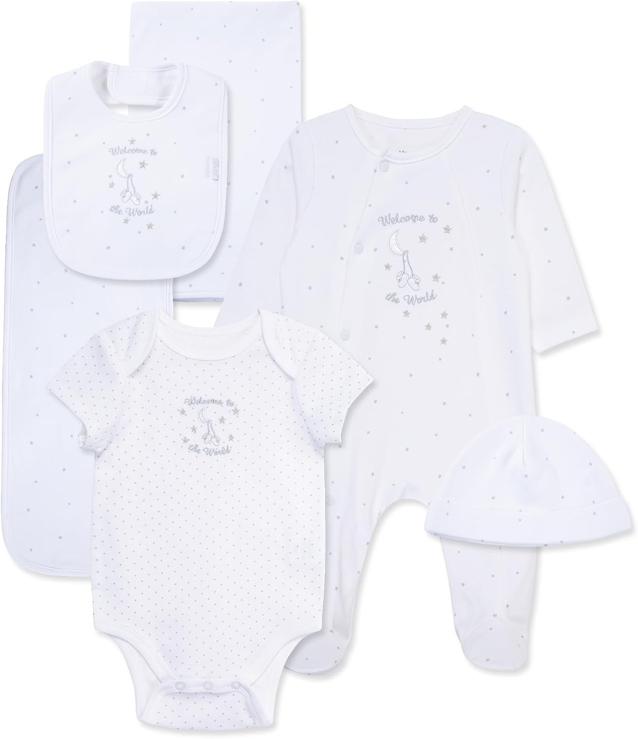 Baby Boys & Girls 6-Piece Layette Gift Set with Giftable Box