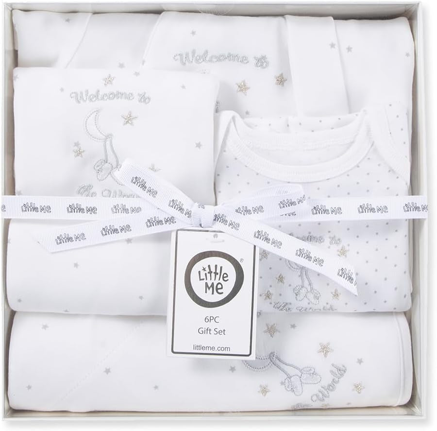 Baby Boys & Girls 6-Piece Layette Gift Set with Giftable Box