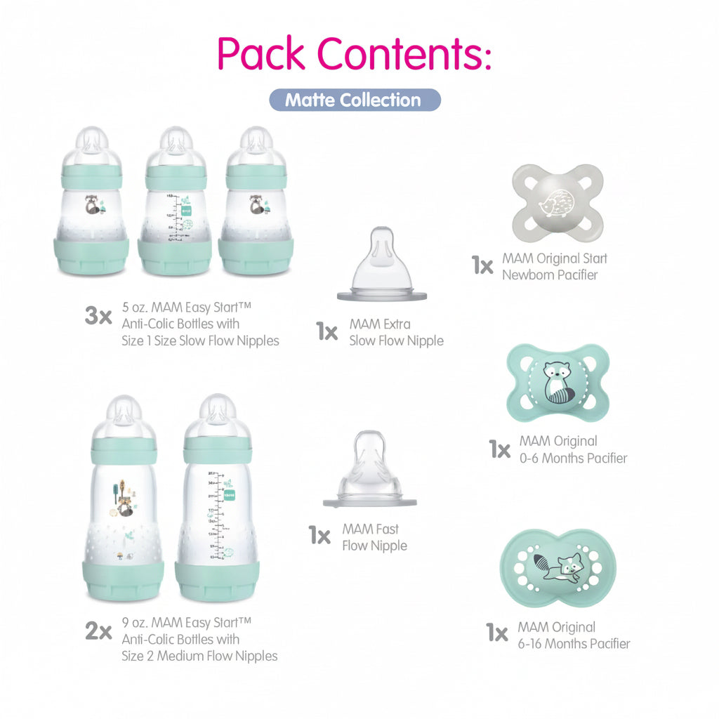 Baby Essentials Bottle & Pacifier Gift Set, 10 Piece